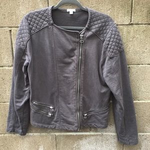 Gray Moto Jacket